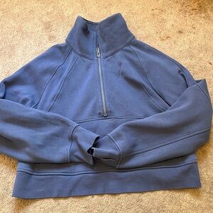 Lululemon scuba oversized half zip cropped funnel neck sweatshirt - water drop